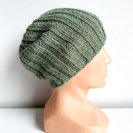 LAURIN – czapka z alpaki damska 100% 7323 Morska Mgła