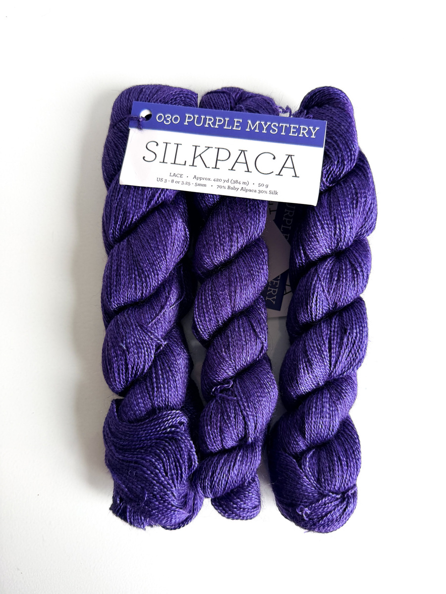 Ręcznie farbowana włóczka Malabrigo SILKPACA SA030 Purple Mystery