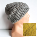 KIARA – czapka wywijana z alpaki 100% 9029 łany pszenicy zimowa