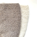 MARI Alpaca Beanie for Women Mohair and Silk 100 Ecru