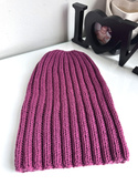 Czapka zimowa damska HELLI 100% Baby Merino 34 Wrzos