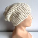 NANA – czapka beanie z wełny baby merino 02 Ecru