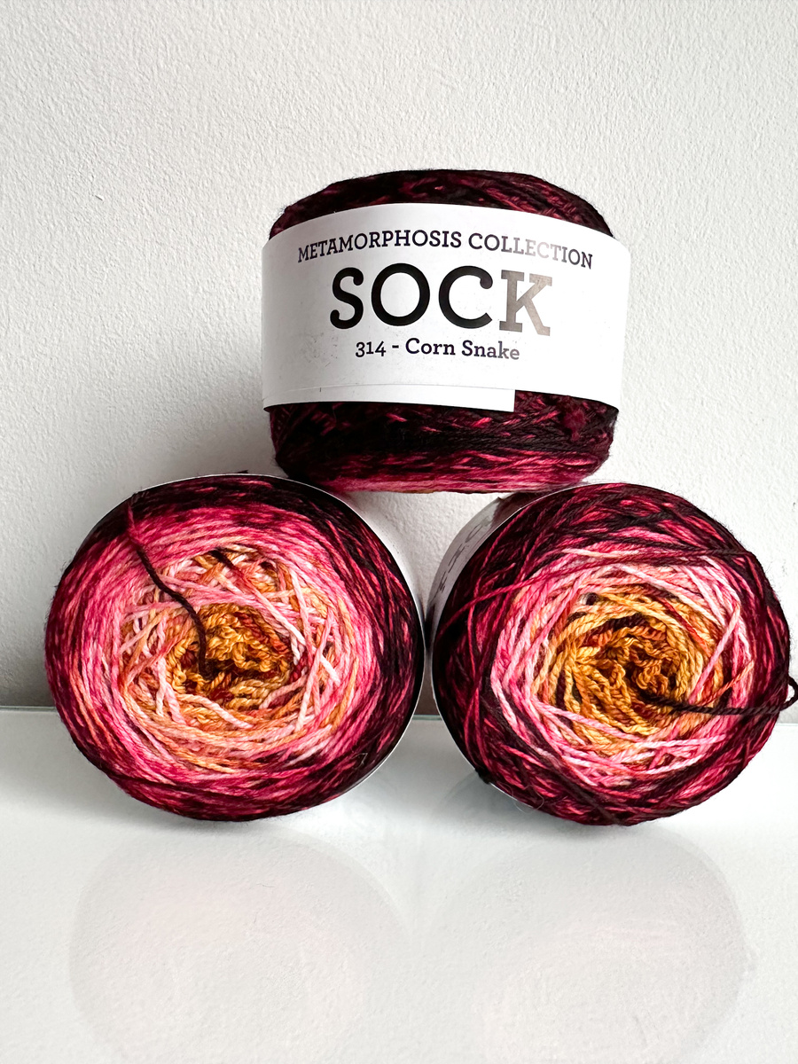 Ręcznie farbowana włóczka Malabrigo SOCK METAMORPHOSIS SW314 Corn Snake
