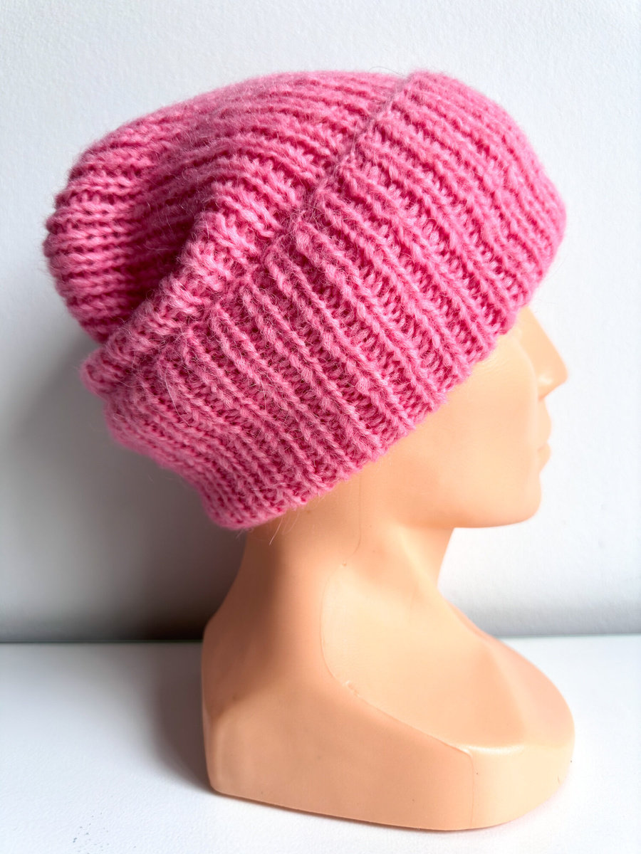 CHMURKA Handmade Women's Alpaca Beanie 53 Lody Truskawkowe