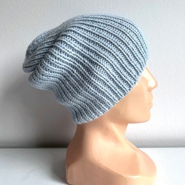 NANA – czapka merino beanie 100% baby merino 53 Rosa jesienno-zimowa