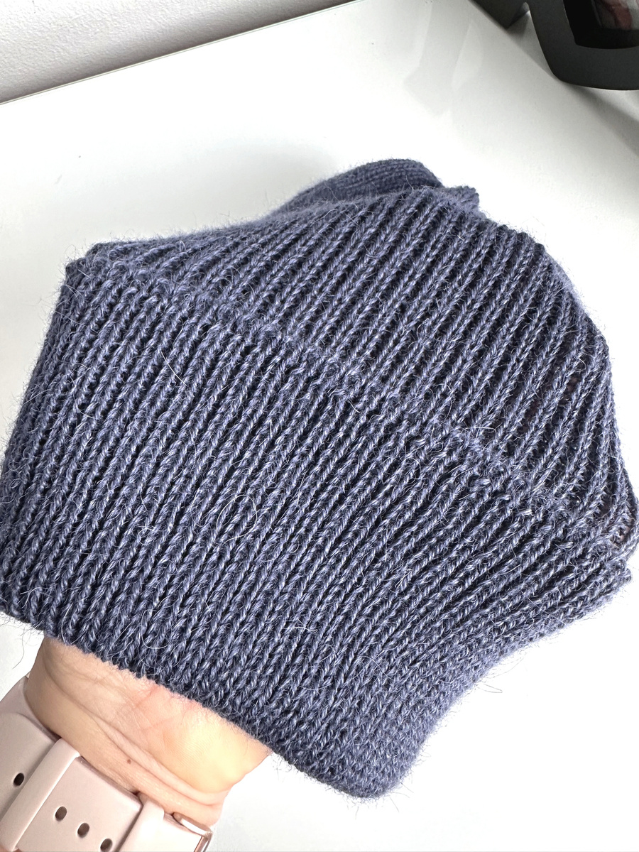 HELEN – czapka z alpaki damska 4305 ciemny indygo