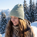 VARELLA – czapka z wełny merino baby merino 58 lody pistacjowe