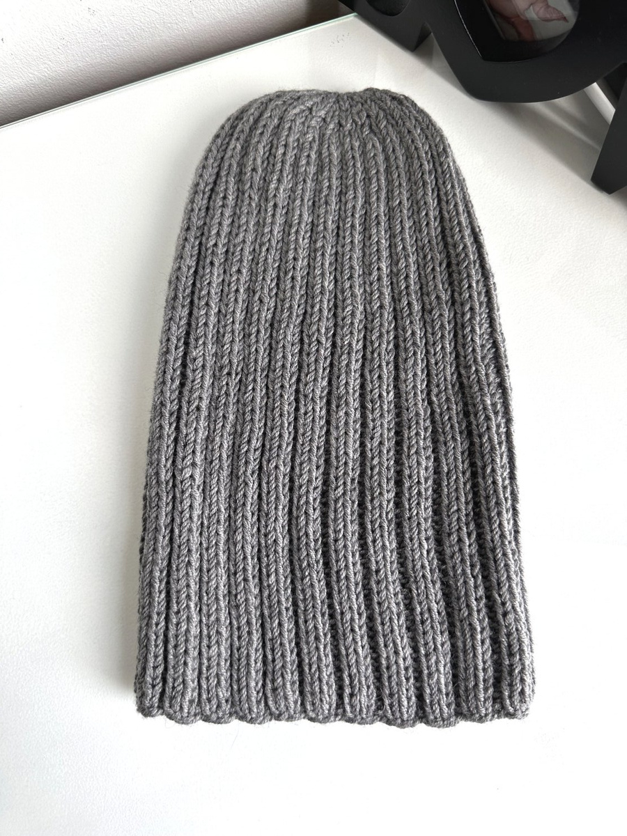 HELLI – czapka zimowa merino damska 100% Baby Merino 19 Szary