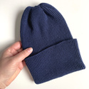 VARELLA Beanie 100% Baby Merino Wool 13 Navy
