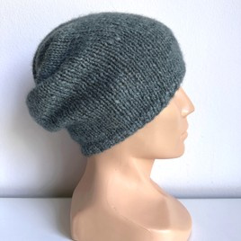 CHMURKA – czapka beanie z alpaki damska 45 Morze Północne