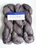 Ręcznie farbowana włóczka Malabrigo SUSURRO jedwab, len i merynos SUS043 PLOMO