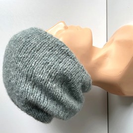 CHMURKA Beanie-Mütze aus Alpaka 30 Zielona Szałwia