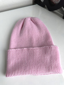 VARELLA Beanie-Mütze mit Umschlag 100% Baby-Merinowolle 05 Hellrosa