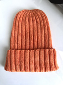 HELLI – czapka merino wywijana 100% Baby Merino 36 Pomarańczowy