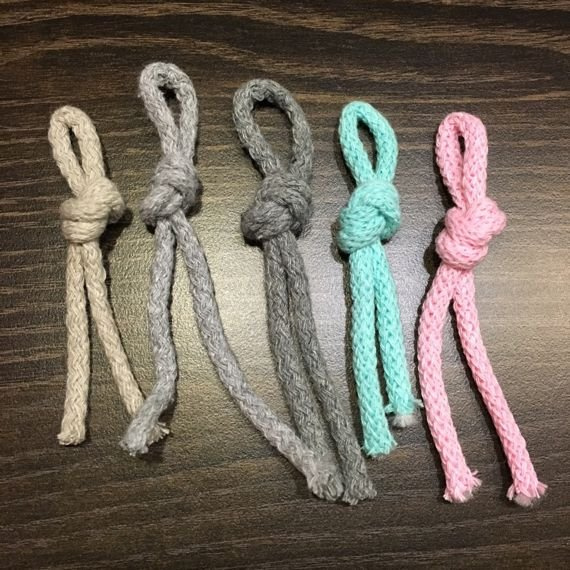 Kosz ze sznurka bawełnianego XL grafit 800 30x34 cm