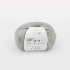 Włóczka GaboWool Baby Silk Yak 9636 Jasny Szary