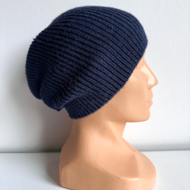 HELEN – czapka z alpaki damska 100% alpaka 4305 ciemny indygo