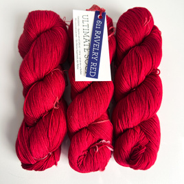 Ręcznie farbowana włóczka Malabrigo ULTIMATE SOCK merynos z nylonem US611 Ravelry Red