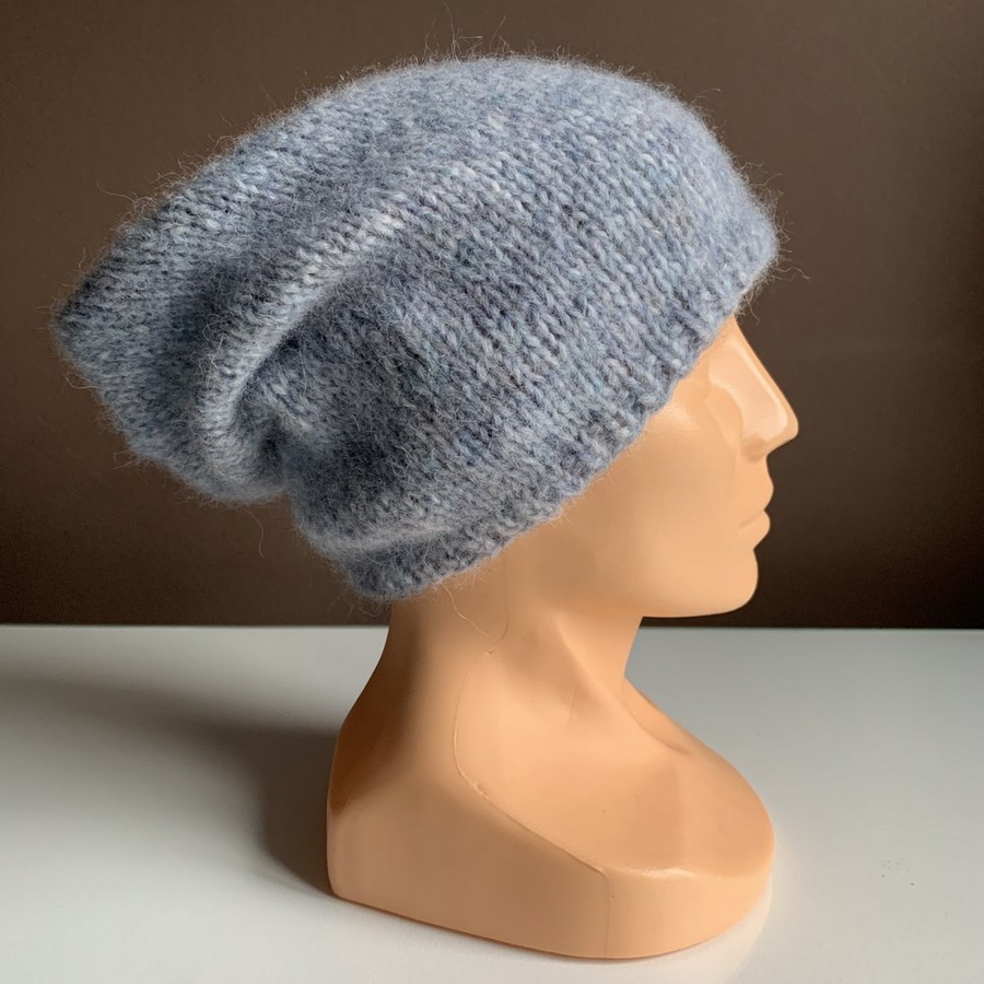 CHMURKA Alpaca Beanie 10 Mgła szary niebieski