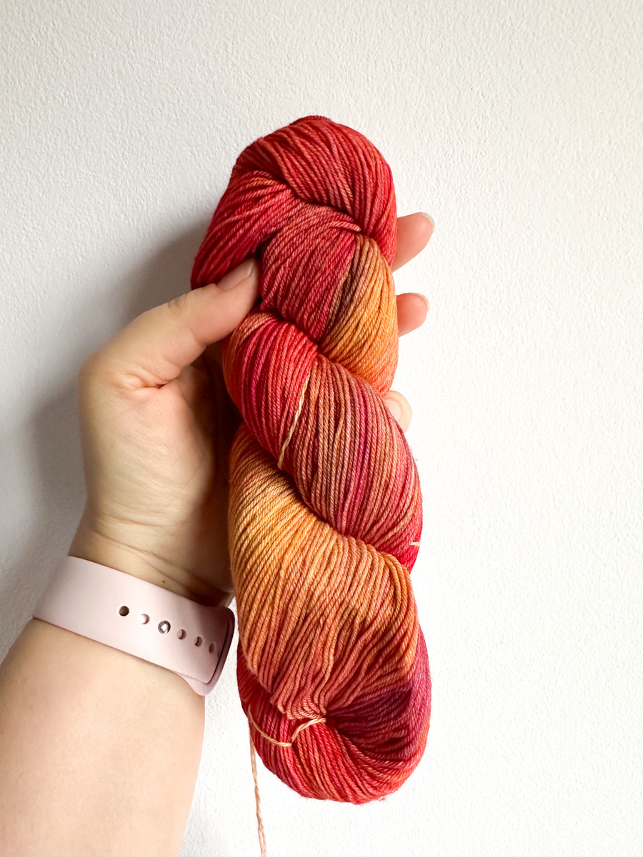 Ręcznie farbowana włóczka Malabrigo ULTIMATE SOCK merynos z nylonem US658 Zinnias N