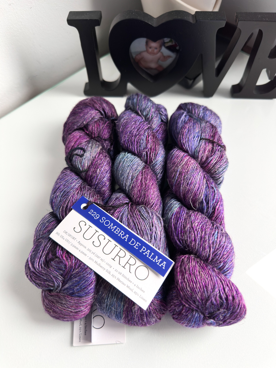 Ręcznie farbowana włóczka Malabrigo SUSURRO jedwab, len i merynos SUS229 SOMBRA DE PALMA