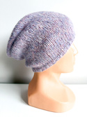 CHMURKA Handmade Alpaca Beanie 15 Fioletowa Mgiełka