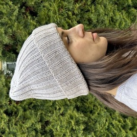 HELLI – czapka beanie wywijana 100% baby merino 23 Jasny Beż