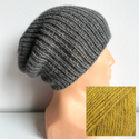KIARA – czapka beanie z alpaki 100% 9029 łany pszenicy zimowa