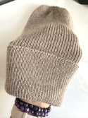 HELEN Turn-Up Beanie 100% Alpaca 2020 jasny nugat