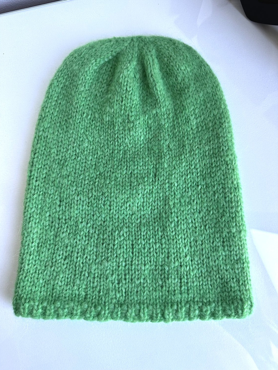 CHMURKA Beanie-Mütze aus Alpaka 43 Papuzia Zieleń