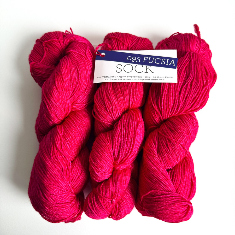 Włóczka skarpetkowa Malabrigo SOCK SW093 Fucsia