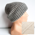 KIARA Turn-Up Beanie 100% Alpaca 9039 piasek