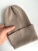 VARELLA Turn-Up Baby Merino Wool Beanie 100% 64 jasny dąb