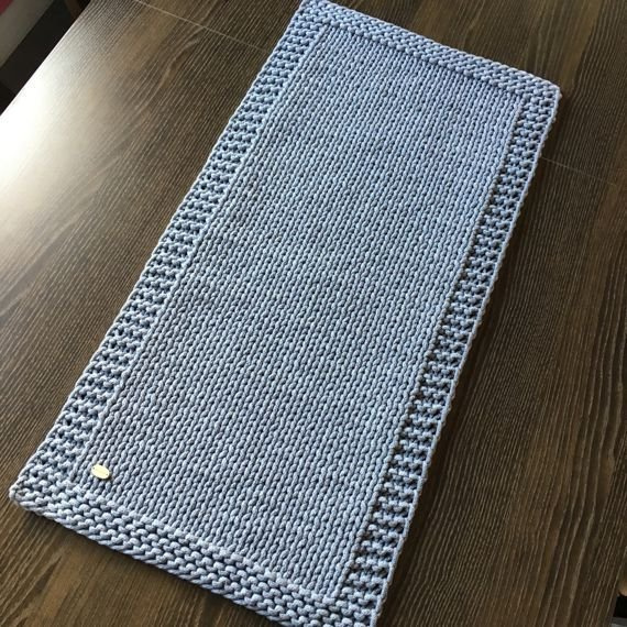 Ręcznie robiony Bieżnik ze sznurka bawełnianego, podkładka, dywanik MARIA