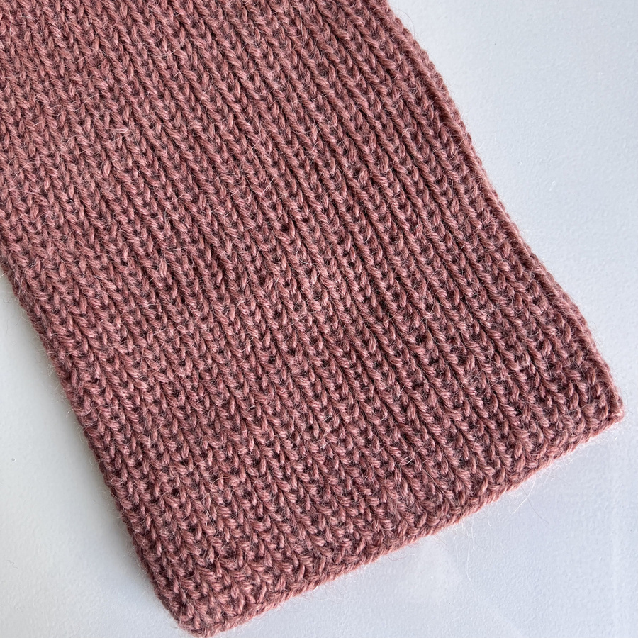KIARA – czapka z alpaki 100% damska 9026 Blush beanie jesienno-zimowa