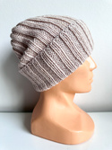 Wywijana czapka merino HELLI 100% Baby Merino 32 Turkusowy