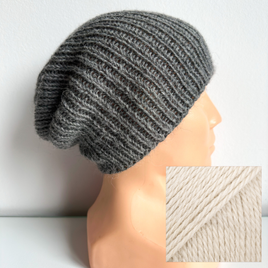 KIARA – czapka z alpaki damska 100% alpaka 9039 piasek beżowa zimowa beanie