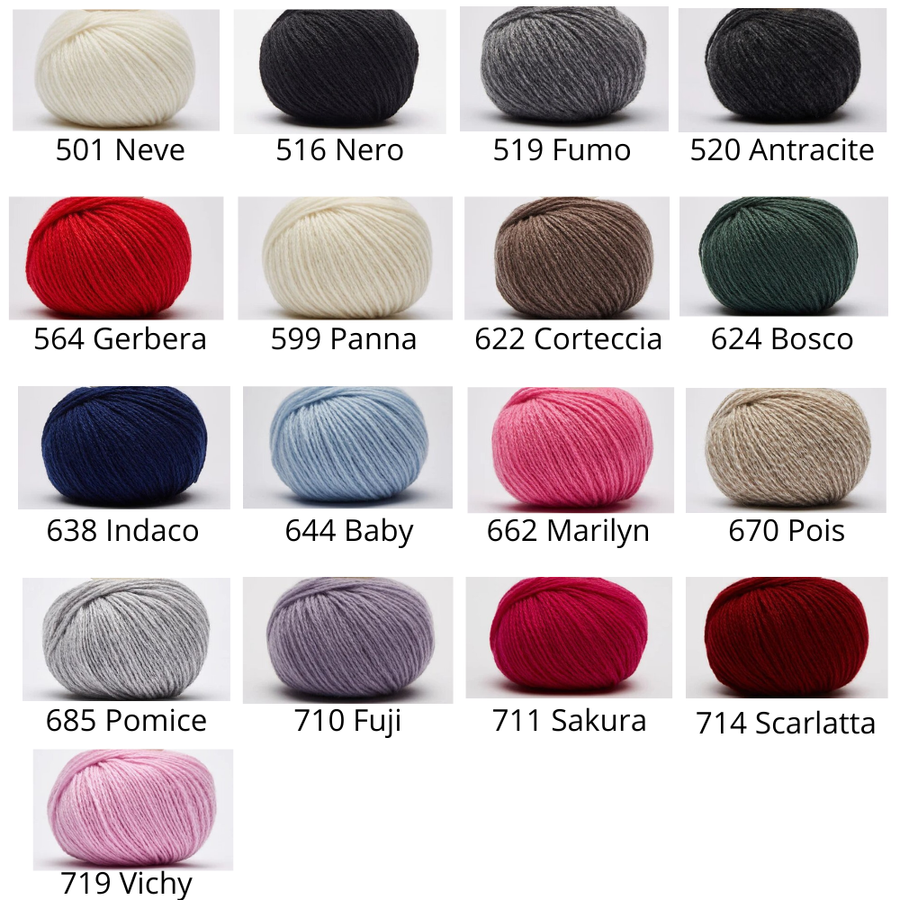 Chusta gładka, symetryczna, 100% Kaszmir MAREN 670 Pois