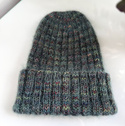 DAISY – czapka handmade baby merino + moher i jedwab US139 Pocion zielony