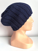 HELLI – czapka zimowa merino beanie 13 granatowy unisex 100% baby merino
