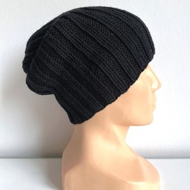 HELLI – czapka zimowa merino unisex 100% baby merino 21 czarny