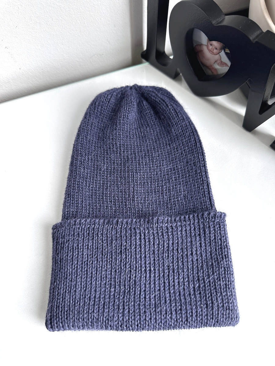 HELEN – czapka z alpaki damska 4305 ciemny indygo