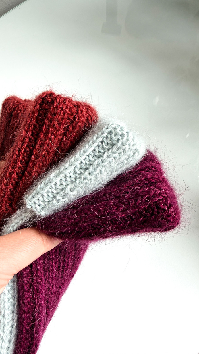 MARGARET Handmade Beanie Alpaca Mohair and Silk 9037 Jasna Morska Zieleń