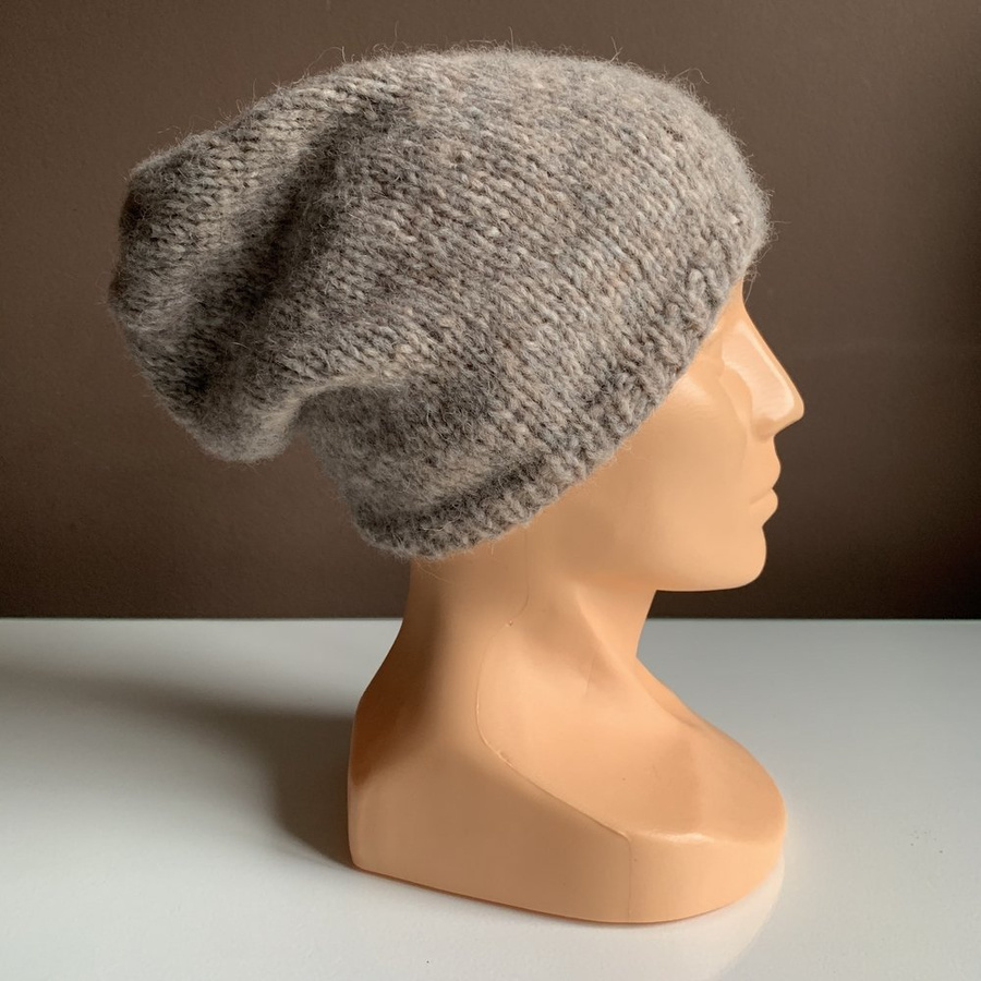 CHMURKA Beanie-Mütze aus Alpaka 26 Beige