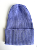 VARELLA Beanie-Mütze mit Umschlag 100% Baby-Merinowolle Lavendel