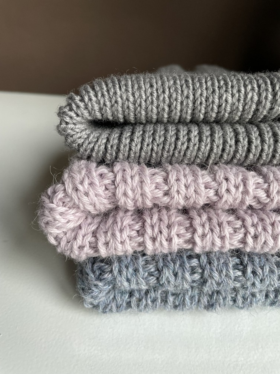 Beanie czapka z wełny merino VARELLA 100% Baby Merino 19 Szary