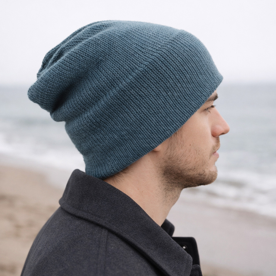 SOREN Beanie in 100% Baby Merino – 66 “Misty Forest”