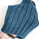 LAURIN – czapka z 100% alpaki beanie 7240 niebieski petrol