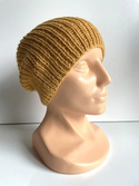 KIARA Damenmütze aus Alpaka 100% Alpaka 2923 Goldgelb Beanie