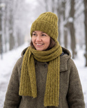MARGARET Handmade Beanie Alpaca Mohair and Silk 7233 Olive